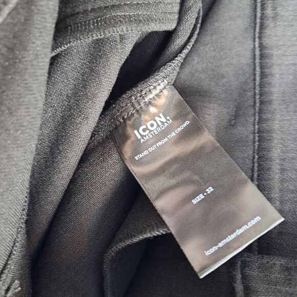 NWT ICON Amsterdam The Amari Trousers Pant Size 32 Black - Picture 4 of 14